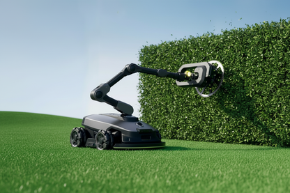 Robotic Lawn Mower & Hedge Trimmer in Action